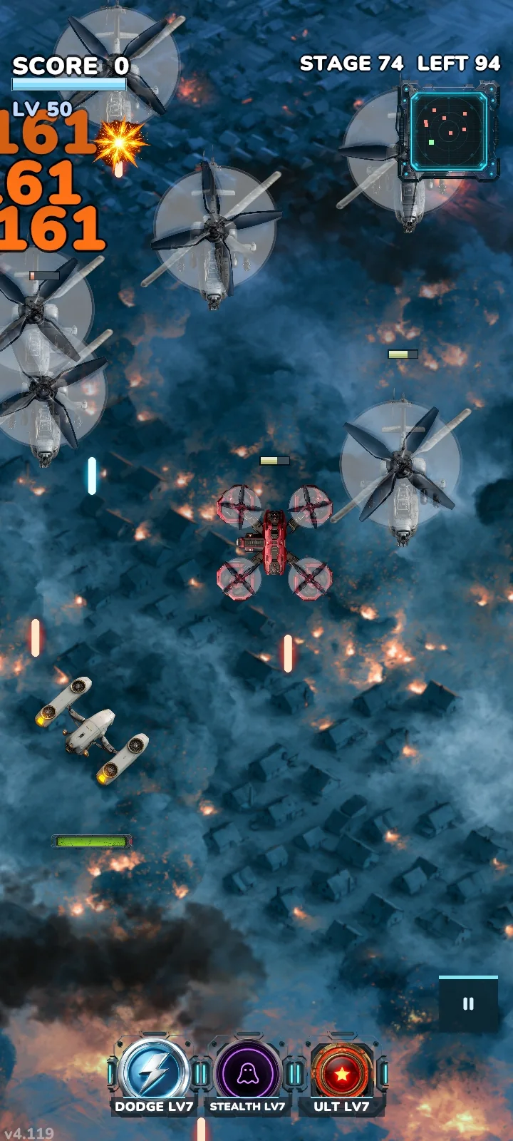 Drone Wars Delta mobile gameplay screen