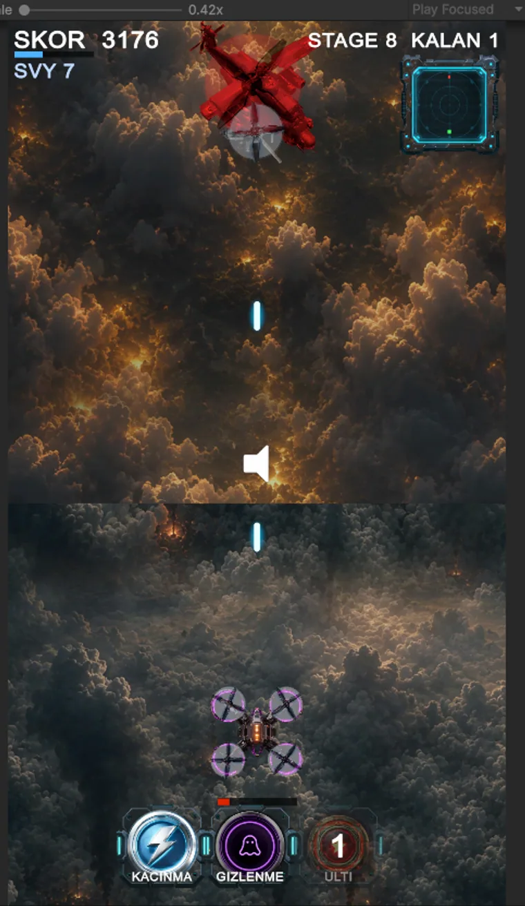 Drone Wars Delta mobile gameplay screen